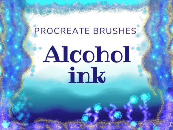Download Alcohol Ink Brushes,80 Procreate Brushes - Ink Collection